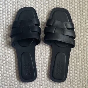 Seychelles Black Sandals